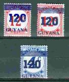 Гайана 3 марки надп