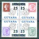 Гайана 4 марки надп
